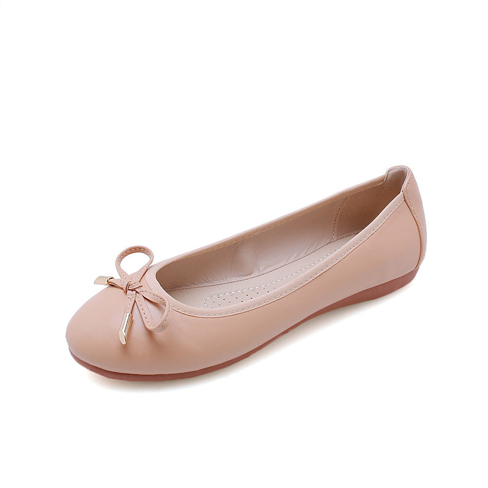 Foldable Ballet Shoes Soft Bottom Gommino Shallow Mouth Work Foreign Trade Cross-border